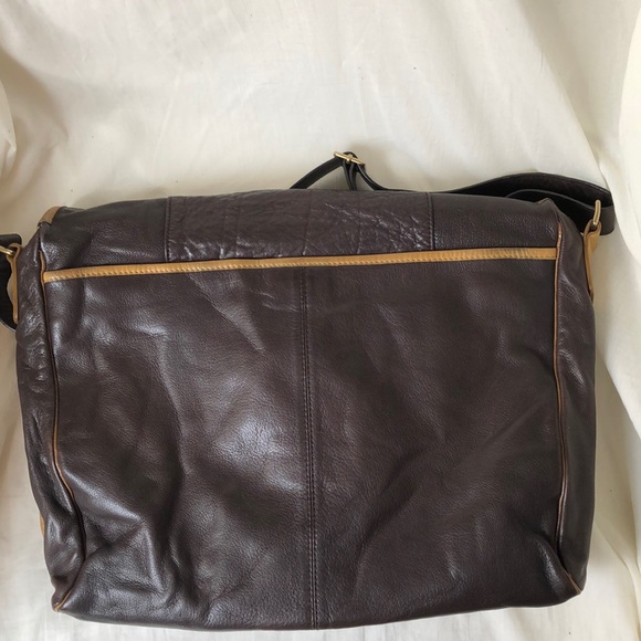 Cole Haan Leather Messenger Bag - Picture 4 of 12